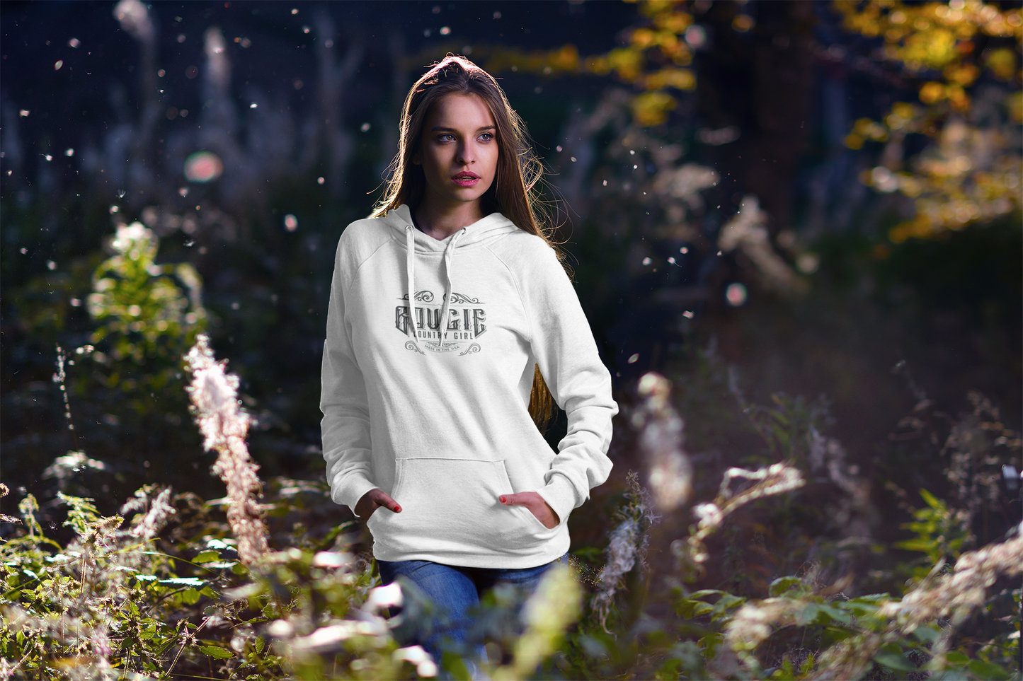 Bougie Mountain Girl Pullover Hoodie (Logo)